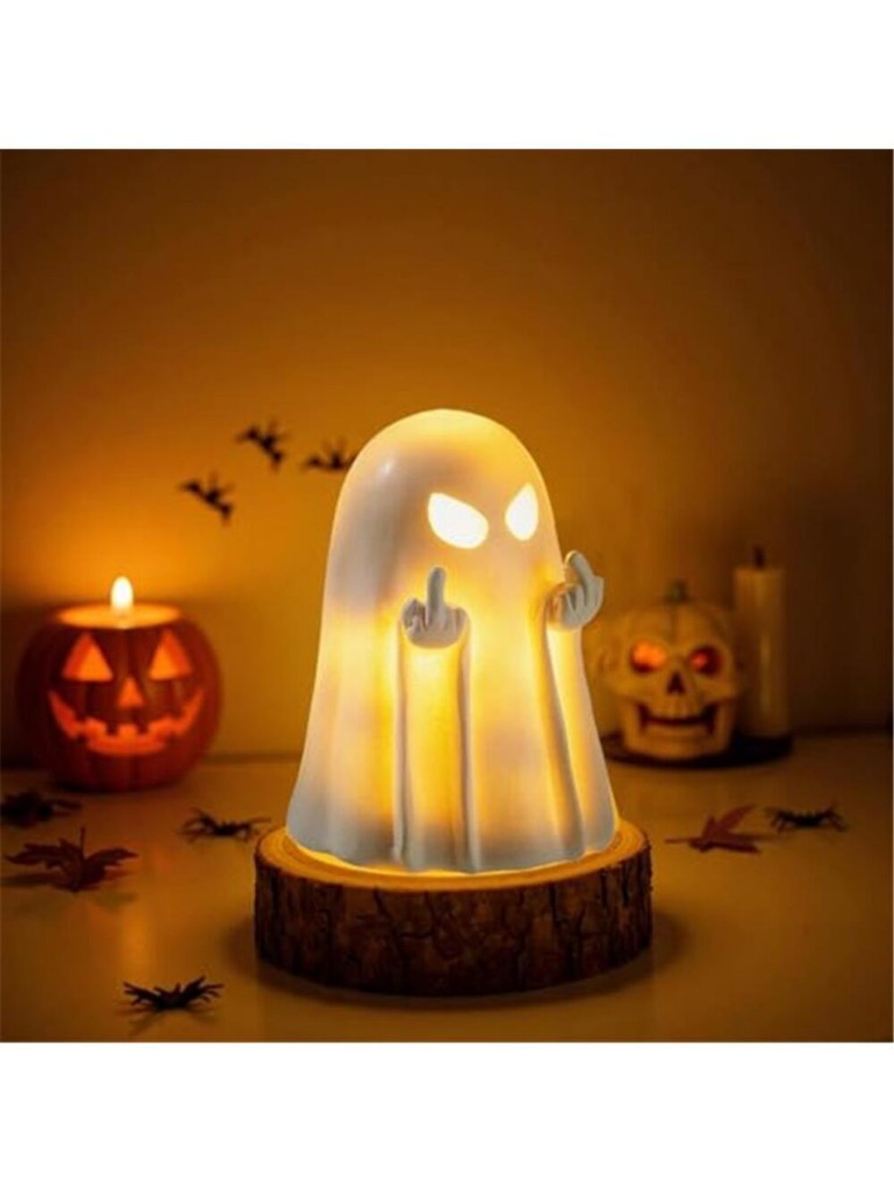 Halloween Ghost Figurine,Cute Spooky Ghost Statue,Halloween Decorations